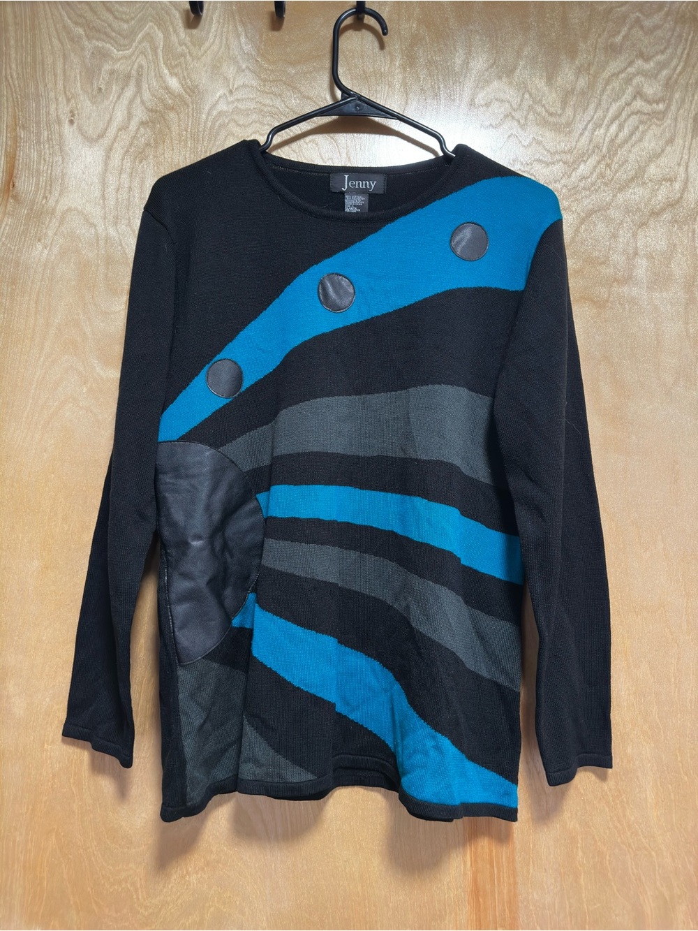 Black & Blue Women's Long Sleeve Top